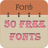 icon 50 Fonts for Samsung Galaxy 5 4.0
