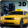 icon City Taxi Car Duty Driver 3D