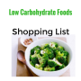 icon Low Carbohydrate FoodsShopping List