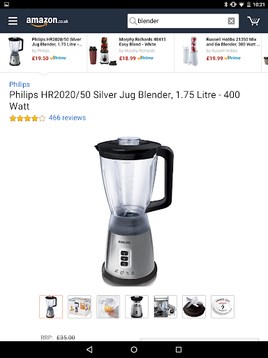 Philips HR2020/50 Blender, Silver/Black