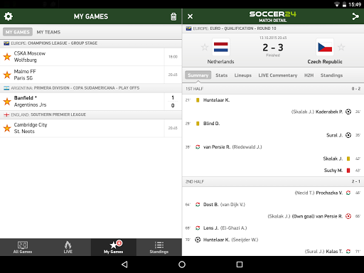 Soccer24 deals live score