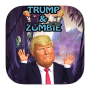 icon Trump and Zombie adventure