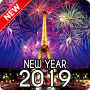 icon New Year 2019 Wallpaper Eiffel