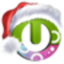 icon Christmas falling snow 