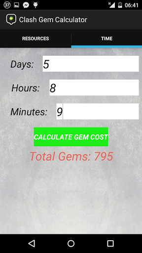 gem time calculator