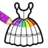 icon Dresses coloring book glitter 11