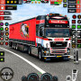 icon Euro Cargo Truck Driving 3d