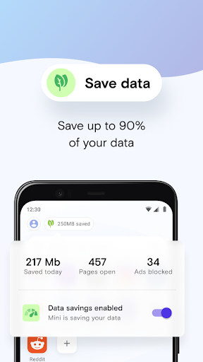 Opera Mini for Android  Ad blocker, File sharing, Data savings