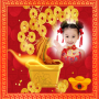 icon chinese new year frame 2017