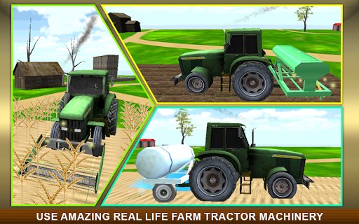 Hill Climb Racing - New Tractor with Plough in Countryside GamePlay 