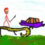 icon Retro Paint stickman hero - the damn dream